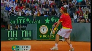 David Ferrer vs.Stepanek, 1-6, 2-6, 6-4, 6-4 y 8-6 en 4 horas 17 minutos