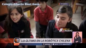 Reportaje tele13 Robótica en Colegio Blest Gana