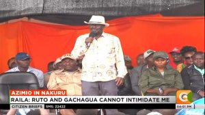 Raila Odinga leads anti-Ruto rally in Nakuru town