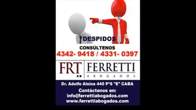 DESPIDO CASTELAR FERRETTI ABOGADOS | Telef (43429418) смотреть онлайн