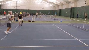 Mens 4.0 Pickleball Match at Snowball Tournament 2021 in Fort Wayne