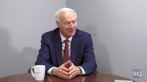 Asa Hutchinson, 2024 GOP presidential hopeful, speaks with the Sioux City Journal editorial board