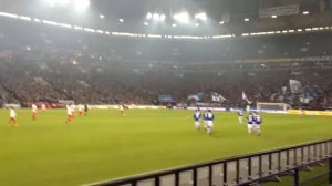 Duitse Bundesliga 1: Schalke 04 - VfB Stuttgart 3 - 1 - Doelpunt Kyriakos Papadopoulos