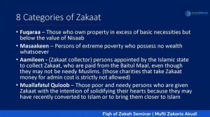 Fiqh of Zakat Seminar 2022 | Mufti Zakaria Akudi