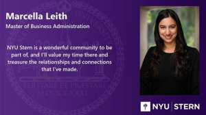 Recognizing NYU Stern's Graduate Class of 2020  -- Individual Candidate Recognition