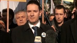 Šarović na protestu SRS povodom oslobađanja Gotovine