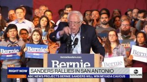 Bernie Sanders delivers speech after projected win in Nevada caucuses