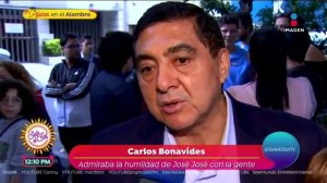 ¡Carlos Bonavides recuerda cómo fue la época de excesos de José José! | Sale el Sol