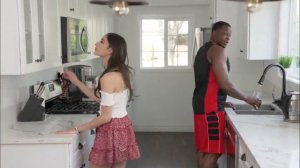 Emily Willis plays with a young guy