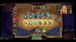 Hearthstone.Поля сражений: Джордж Падший. Думал проиграю с последним местом, а оказался 1.