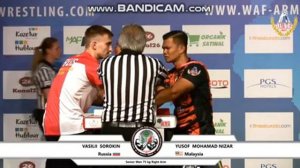 NIZAR YUSOF VS VASILII SOROKIN WAC ARMWRESTLING 2018