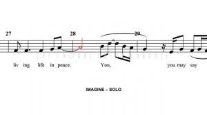 Imagine - SOLO | Arr Roger Emerson