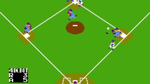 Baseball - NES - Gameplay Of A Single Match