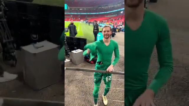 Caoimhin Kelleher ensured one young Liverpool fan had a Wembley day out to treasure forever