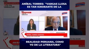 🔵🔴Aníbal Torres: Mario Vargas Llosa es tan ignorante de la realidad peruana como yo de la literatur