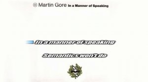 Martin Gore - In a Manner of Speaking INSTRUMENTAL /// KARAOKE /// LYRICS