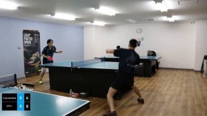 【卓球】中越亮太VS 関健太　ピングティースタジオのミニ大会3ゲームマッチ　Н-ТЕННИС МИНИ-ТУРНИР В САППОРО НАКАКОСИ РЁТАVSНЕСТОР ГОРБУНОВ