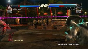 56_7 Devil Jin (Dante sk17) vs OGRE y Alex - Tekken Tag 2 - PS3 Offline