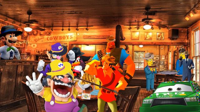 Wario dies when Gaston shoots him after a Poker game gets heated (request) смотреть онлайн