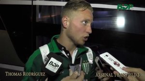 Arsenal 1 - Banfield 3  - La palabra de Thomas Rodríguez y Gonzalo Bettini