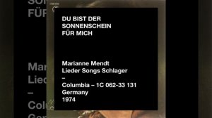 Marianne Mendt – Du bist der Sonnenschein für mich (1974)