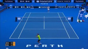 Match Highlights from Sverev/Evans (RR) - Mastercard Hopman Cup