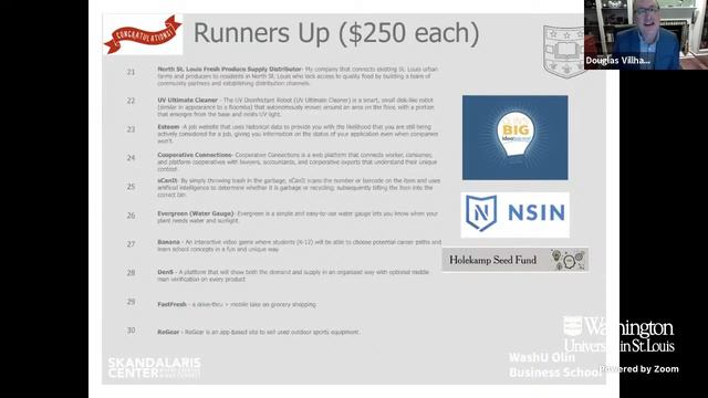 Spring 2021 Washington University Entrepreneurship Awards смотреть онлайн