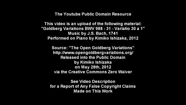 Open Goldberg Variations - BWV 988 - 31 - Variatio 30 a 1 смотреть онлайн