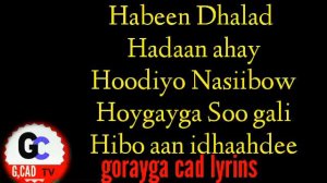 Cabdi kaamil cawaale habeen dhalad hadaan ahay original song