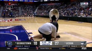 Ducharme's Head Hit By OWN TEAMMATE Edwards, RE-AGGRAVATES Concussion Injury | #9 UConn Huskies