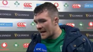 Peter O'Mahony reacts to Ireland vs New Zealand