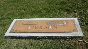 Everlyn & Philip Dickson Grave Hollywood Forever Cemetery Los Angeles California USA April 22, 2023