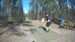 Frisbeegolf slowmotion