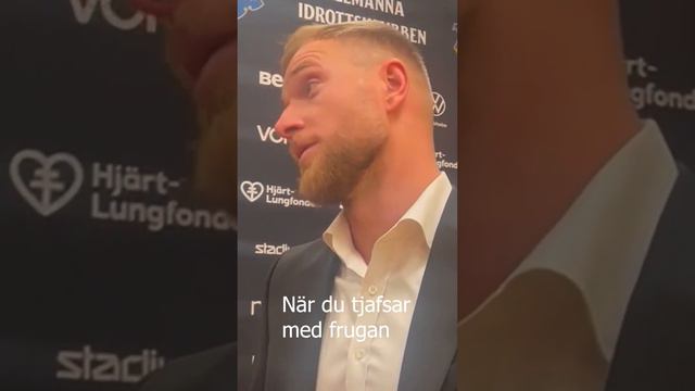 När du tjafsar med frugan och inte vill bli missförstådd. #johnguidetti #aik #häcken #jeremejeff