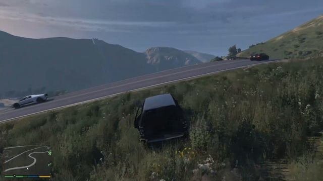 Gta V - Crazy - smashing the car down the hill! смотреть онлайн