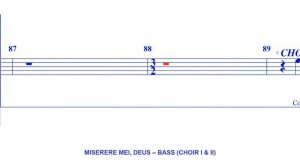 Miserere Mei, Deus - BASS | G Allegri