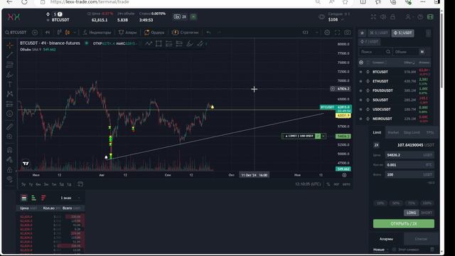 Обзоное видео по торговому терминалу  Lexx