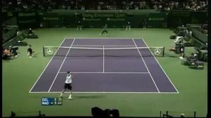 Nadal's unbelievable backhand slice vs. Juan Martin del Potro, Miami Masters 2007.mp4