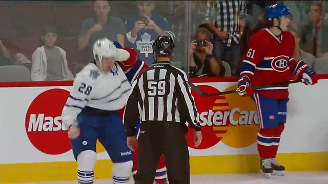 Colton Orr vs George  Parros Oct 1,2013 Round 1 смотреть онлайн