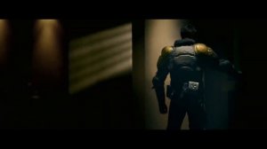 Judge Dredd suiting up (Karl Urban as Judge Dredd)