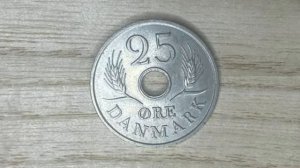 1967 - DENMARK - 25 ORE FREDERIK IX