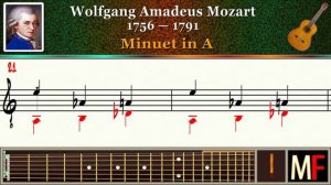 Mozart Minuet in A