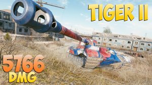 Tiger II - 2 Фрагов 5.7K Урона - Металлический! - Мир Танков