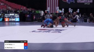 57 Kg Semis - Xochitl Mota-Pettis, Rise RTC Vs Amanda Martinez, Titan Mercury Wrestling Club Bcab