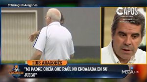 Luis Aragonés: "Mi padre me dijo que Raúl no entraba en lo que quería hacer con la Selección"