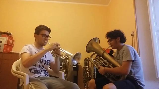 "Pregherò" whit euphonium and trumpet смотреть онлайн