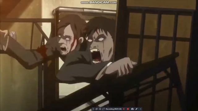 high school of the dead - fighting of zombies nail gun and water