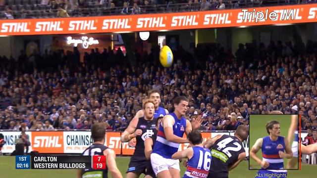Multi-Call x3  Tom Boyd auditions for the Socceroos with a 20 metre falcon  2016 Round 4