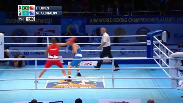 Men's Light Welter (64kg) - Semi Final - Everton LOPES (BRA) vs Merey AKSHALOV (KAZ) смотреть онлайн