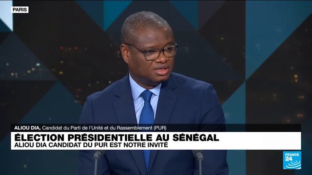 Aliou Dia candidat du PUR (opposition) : "Les Sénégalais réclament un homme nouveau" • FRANCE 24